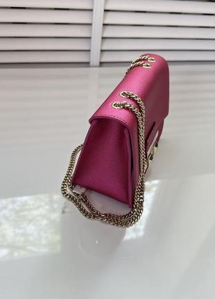 Рожева маленька сумка bella small pink furla3 фото