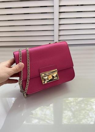 Рожева маленька сумка bella small pink furla1 фото