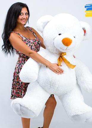 Большой плюшевый белый медведь томми 150см, мягкая игрушка на подарок, красивый милый мишка для любимой 1,5м
