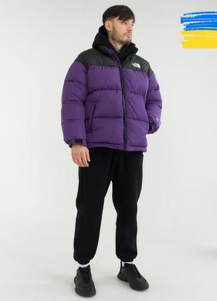 Чоловічий зимовий короткий пуховик the north face 700, тепла якісна курточка тнф на зиму із капюшоном, куртки теплі молодіжні