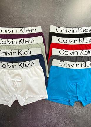 Подарочный набор трусов кельвин кляйн парню, стильные мужские трусы-боксеры в коробке,...