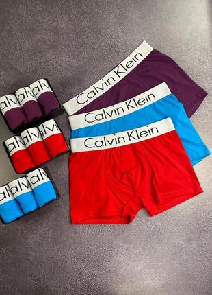 Подарочный набор трусов кельвин кляйн парню, стильные мужские трусы-боксеры в коробке,...