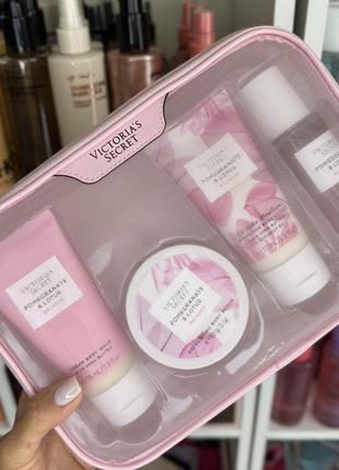 Подарунковий набір victoria's secret starter kit calm pomegranate & lotus