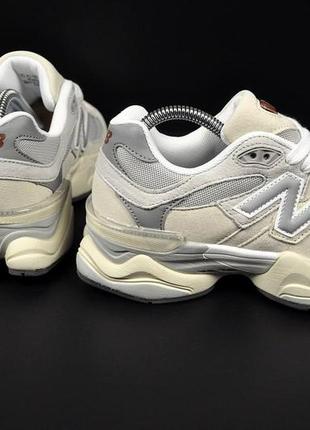 New balance 9060 (beige & gray)5 фото