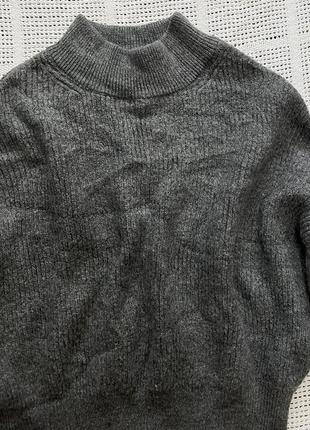 Нереально красивый трендовый стильный акриловый свитер в актуальном сером цвете от бренда nasty gal4 фото