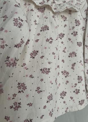 Якісна ніжна блуза від george як нова на 9-12 міс2 фото