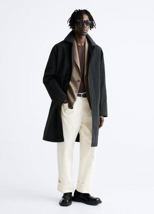 Чоловічий тренч zara