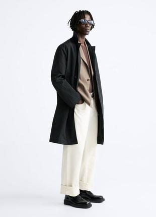 Чоловічий тренч zara
