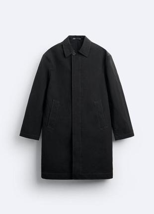 Чоловічий тренч zara