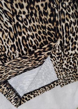 Юбка moxito, леопардовый принт, женская юбка,  юбка миди, распродажа женская одежда обувь аксессуары2 фото