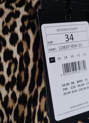 Юбка moxito, леопардовый принт, женская юбка,  юбка миди, распродажа женская одежда обувь аксессуары3 фото