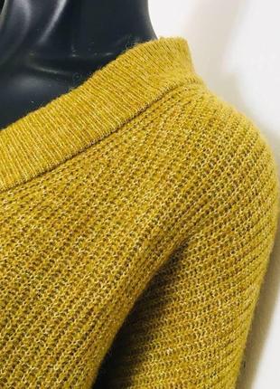 Горчичный свитер marks & spencer с примесью шерсти2 фото