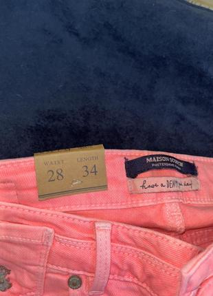 Рожеві джинси “maison scotch”3 фото