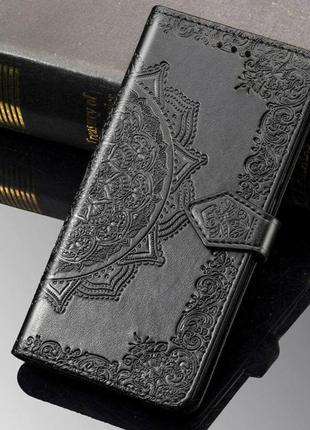 Кожаный чехол (книжка) для xiaomi redmi note 9 pro