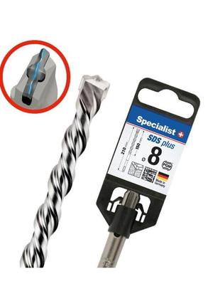 Сверло по бетону (бур) sds plus 8 x 210 мм specialist premium