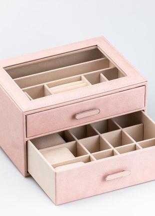 Скринька для прикрас прямокутна на два відділення hp47614p