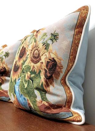 Декоративные чехлы на подушки гобелен английский бархат вилюр9 фото