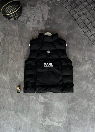 Мужская жилетка karl lagerfeld черная