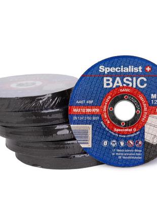 Диск абразивний відрізний по металу specialist basic 125 x 1.6 x 22 мм