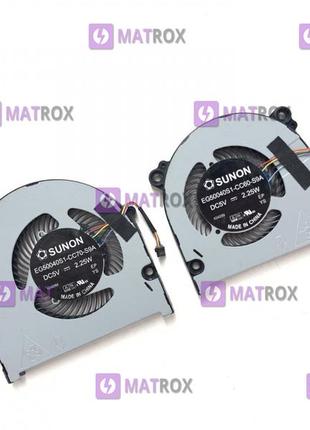 Пара вентиляторів для ноутбука lenovo wei 6-14ikb, xiaoxin 7000, ideapad 320s-13ikb series, 4-pin