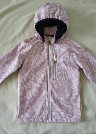 Куртка reima softshell 134 р. деми демисезонная девоче софтшелл