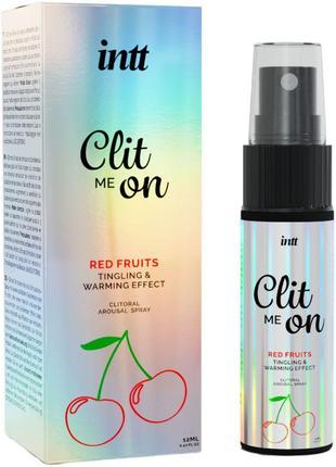 Збуджувальний спрей для клітора intt clit me on red fruits tingling&warming effect 12 мл
