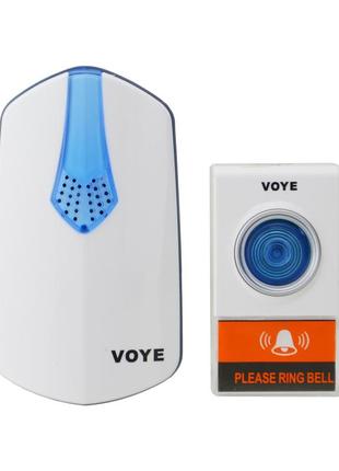 Дверний бездротовий дзвінок від розетки 220v voye v026a (7950)