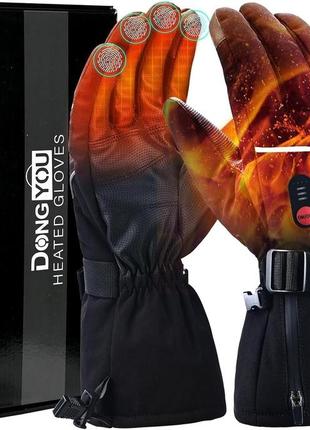 Перчатки с подогревом covvy, 3 регулируемые по температуре нагрева лыжные перчатки с...