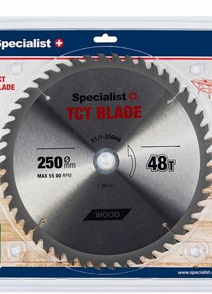 Диск пильный по дереву 250 x 48t x 30/20 мм specialist+