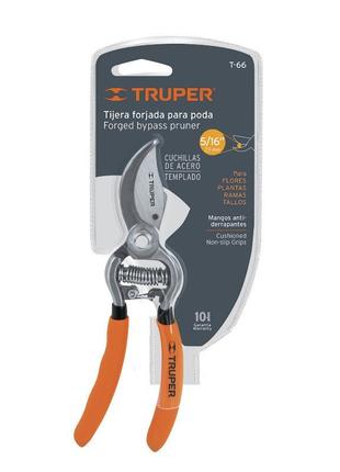Садовый секатор кованый 200 мм truper 4