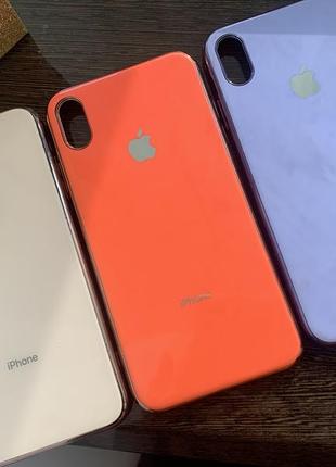 Чехлы на xs maks apple 🍏  силикон и стекло б/у2 фото