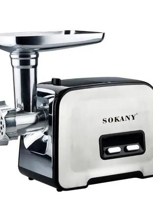Мясорубка профессиональная электрическая мощная 3500 вт sokany sk-090