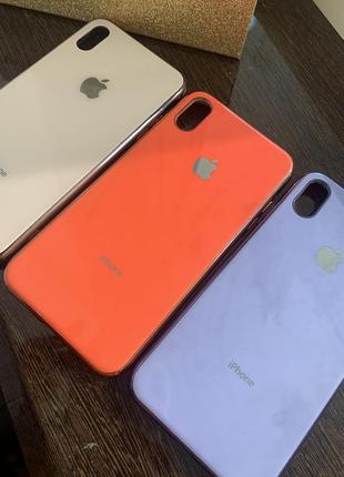 Чехлы на xs maks apple 🍏  силикон и стекло б/у