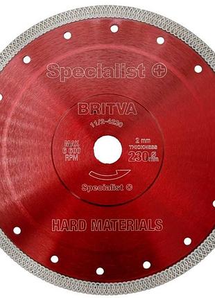 Диск алмазний specialist+ britva 230 x 2x 22 мм