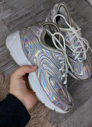 Iridescent fila shoes on sale
