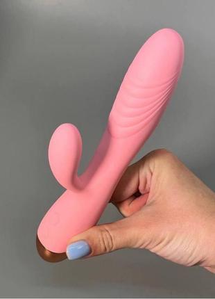 Вібратор-кролик wooomy elali pink rabbit vibrator, жіночий вібратор-кролик