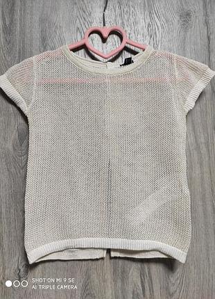 Крута футболка блуза топ в сіточку для дівчинки kiabi 110 см