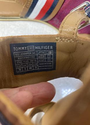 Tommy hilfiger jennifer кожаные женские босоножки 39 р 25 см оригинал7 фото