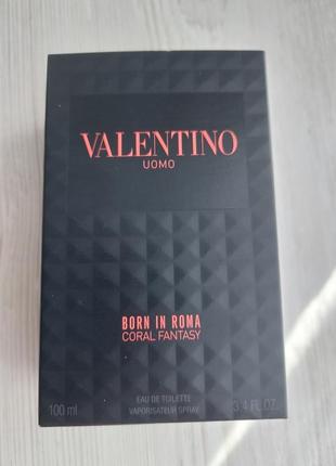 Туалетная вода для мужчин valentino born in roma uomo coral fantasy eau de toilette. 100 мл.3 фото