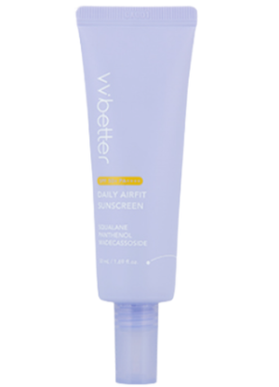 Vvbetter daily airfit sunscreen spf50+ pa++++ легкий сонцезахисний крем