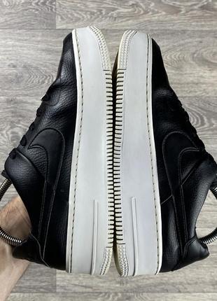 Nike air af1 кроссовки 39 размер кожаные черные оригинал7 фото