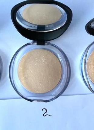 Пудра mac для лица запеченная lumunys silk baked face (тон № 1, 2, 3)