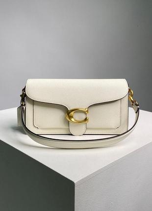 Coach tabby shoulder bag 26 brass/chalk2 фото