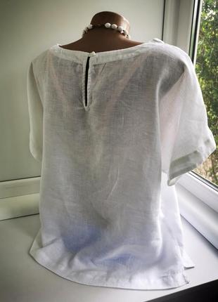 Красивая блуза из льна marks & spencer6 фото