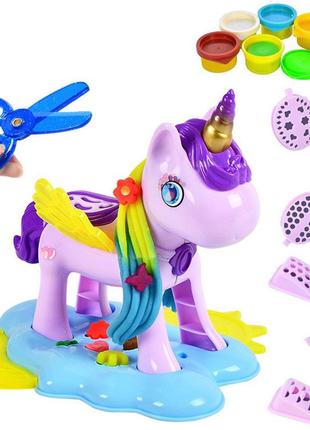 Игровой набор тесто для лепки my little horse 6 цветов с аксессуарами