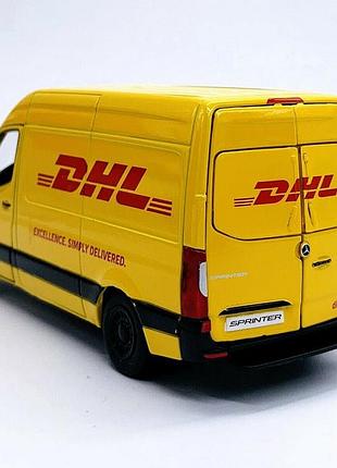 Металлическая машинка mercedes-benz sprinter dhl edition5 фото
