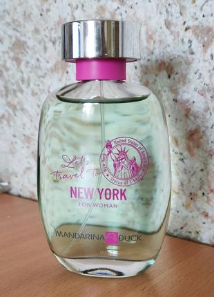Mandarina duck let's travel to new york, розпивши оригінальної парфумерії