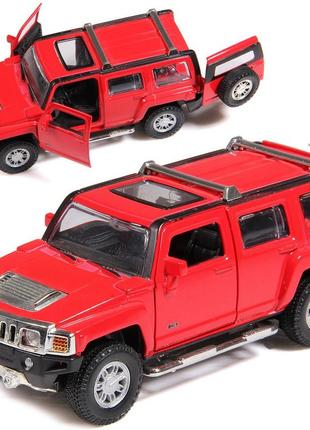 Машинка игрушка металлическая hummer h3 «автопром» 1:32