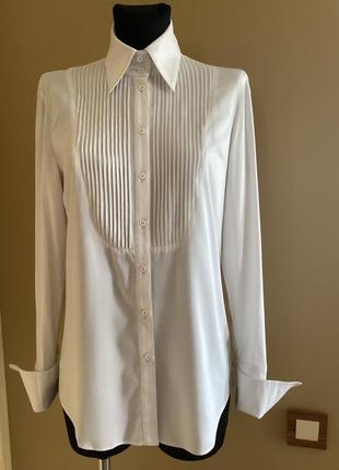 Белая рубашка немецкого бренда qui