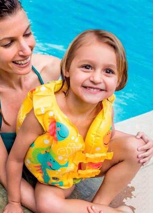 Жилет надувной детский рыбки intex